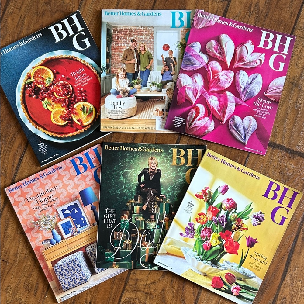 Better Homes And Gardens Magazine Set x6